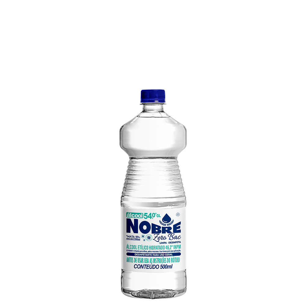 Zero Bac Álcool Zero Bac 46,2º INPM 500ml - M.Nobre
